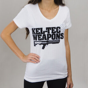 Ladies Keltec Weapons V-Neck ( WHT )